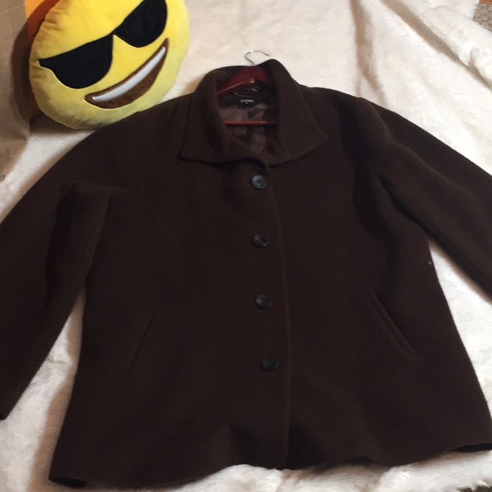 🌬❄️Eileen Fisher peacoat baby alpaca/wool lined